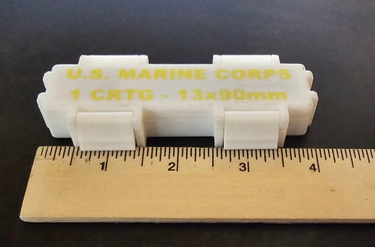 White USMC Tactical Gum Ration Box - 3D Printed Box