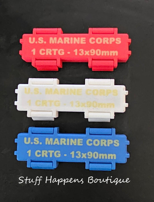 Red, White & Blue USMC Tactical Gum Ration Box Set – 3D Printed Crayon Gum Holders (Set of 3)