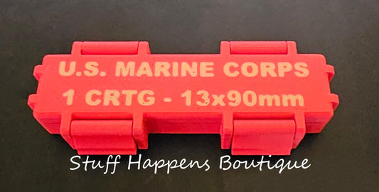 Red USMC Tactical Gum Ration Box - 3D Printed Box