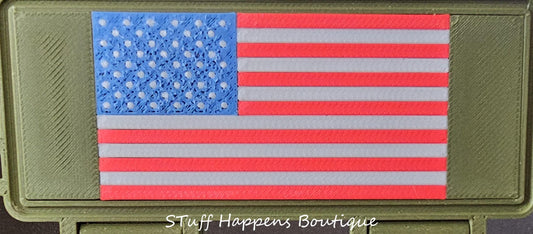 Marine Corps Crayon Ration Box – Now with a Surprise American Flag Inside! - 3D Printed Box w/ Crayons