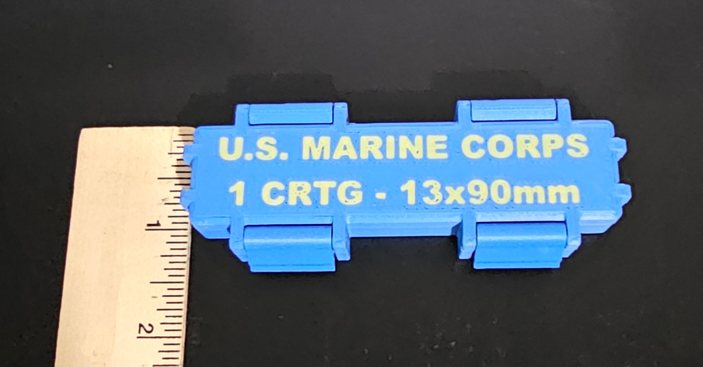 USMC Blue Tactical Gum Ration Box - 3D Printed Box