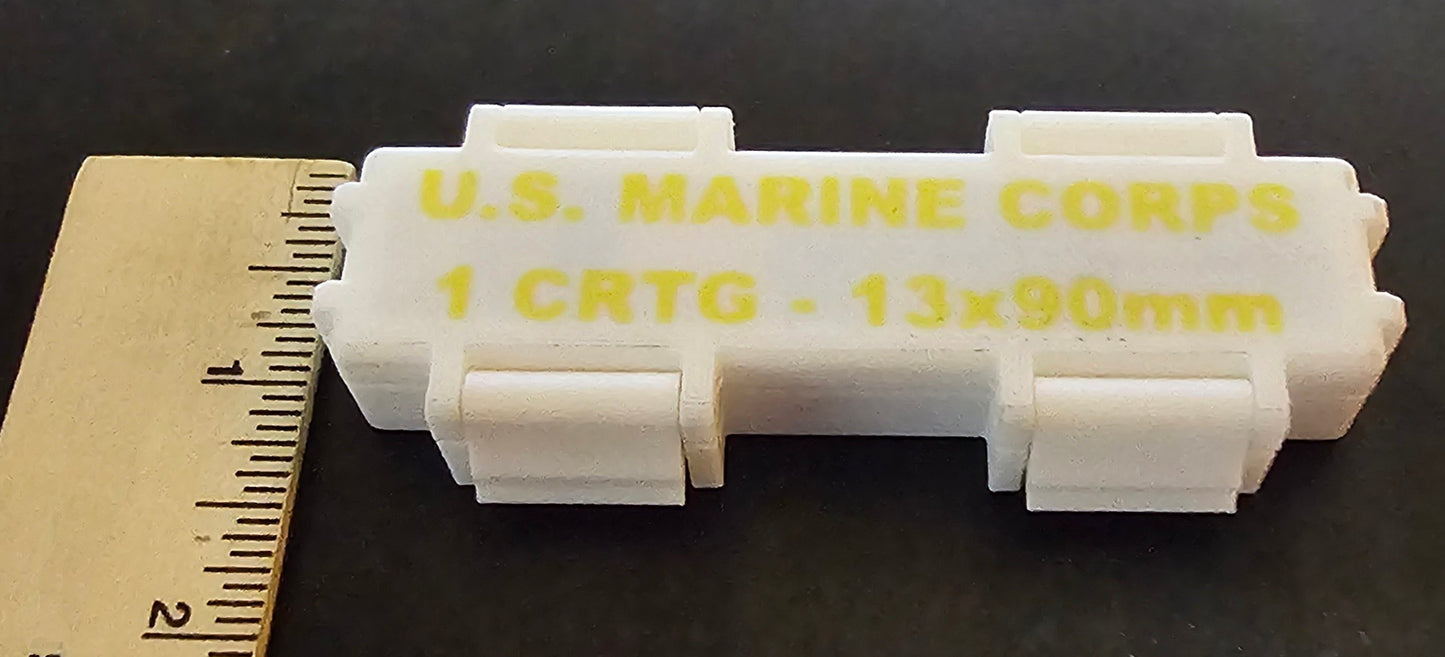 White USMC Tactical Gum Ration Box - 3D Printed Box