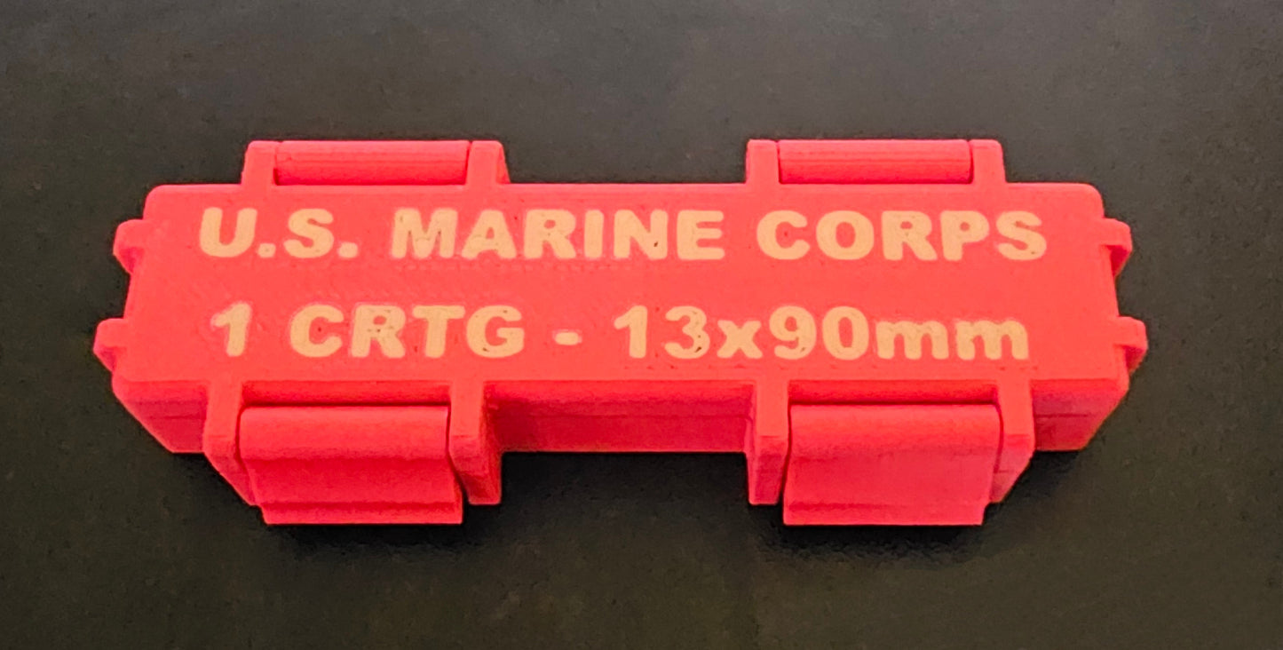 Red, White & Blue USMC Tactical Gum Ration Box Set – 3D Printed Crayon Gum Holders (Set of 3)