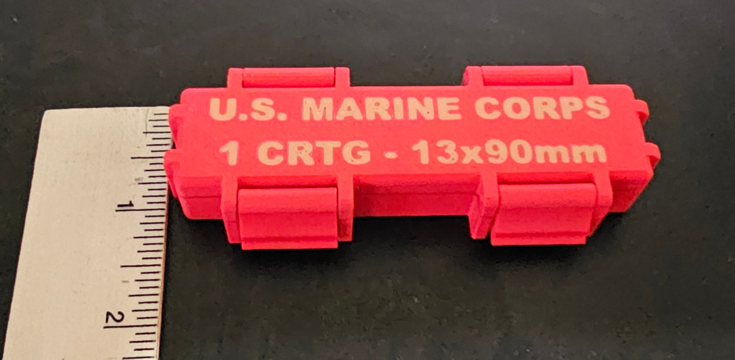 Red USMC Tactical Gum Ration Box - 3D Printed Box