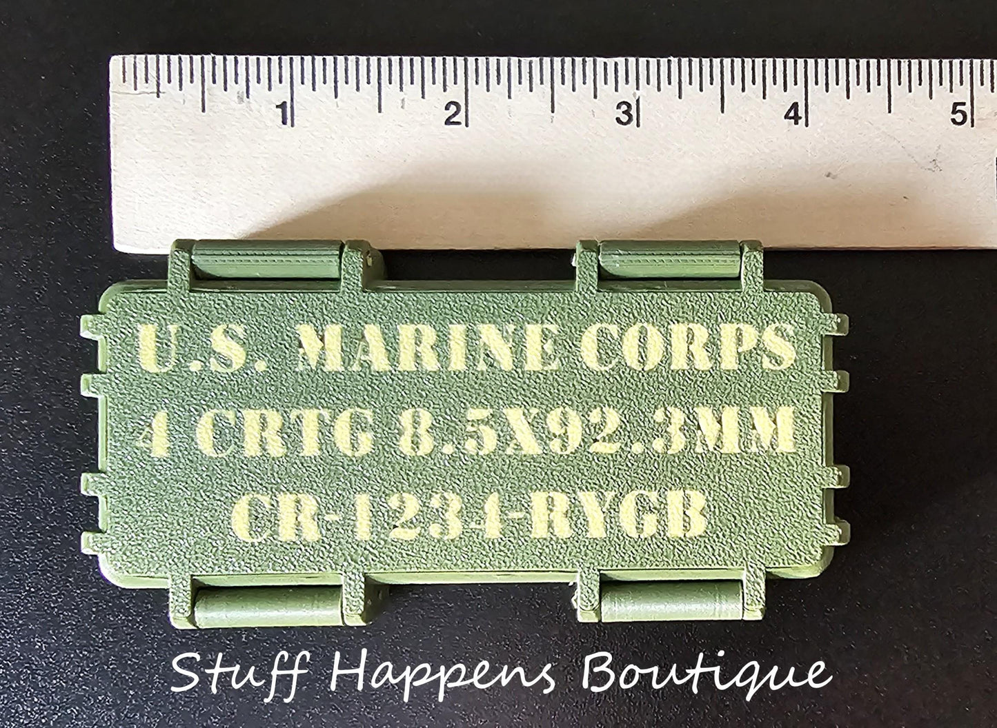 Marine Corps Tactical Ration Box - 3D Printed Box w/ Crayons OR Gum