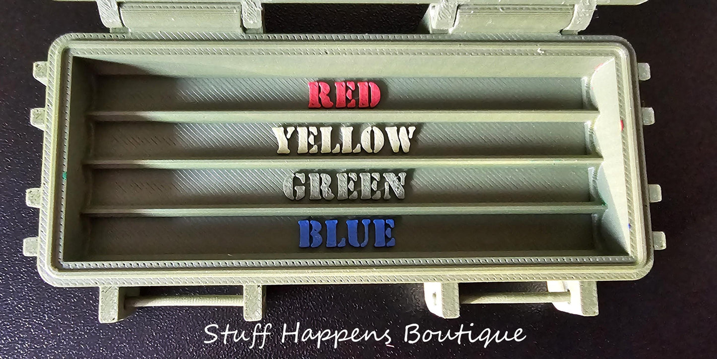 Marine Corps Tactical Ration Box - 3D Printed Box w/ Crayons OR Gum