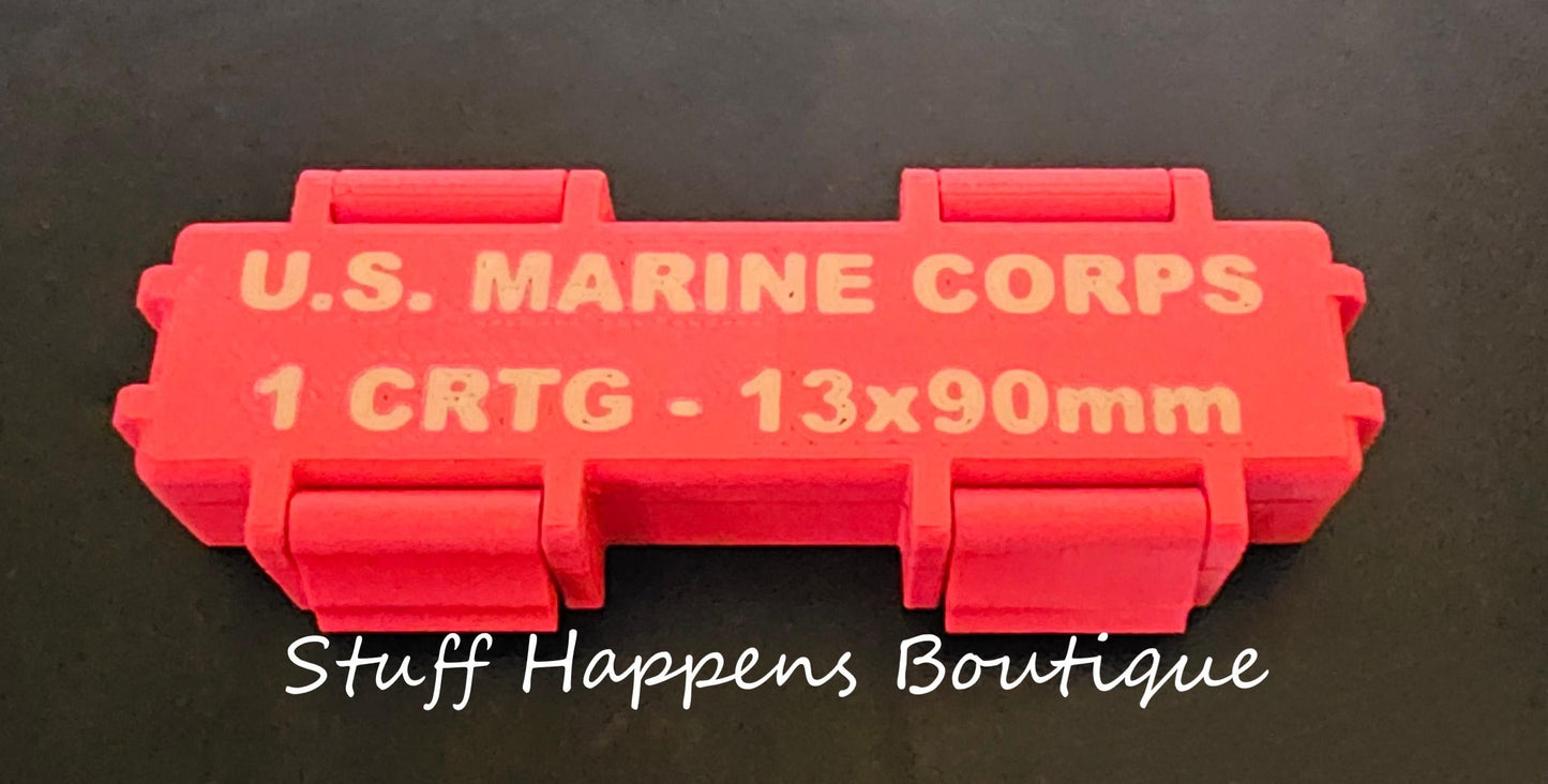 Red USMC Tactical Gum Ration Box - 3D Printed Box
