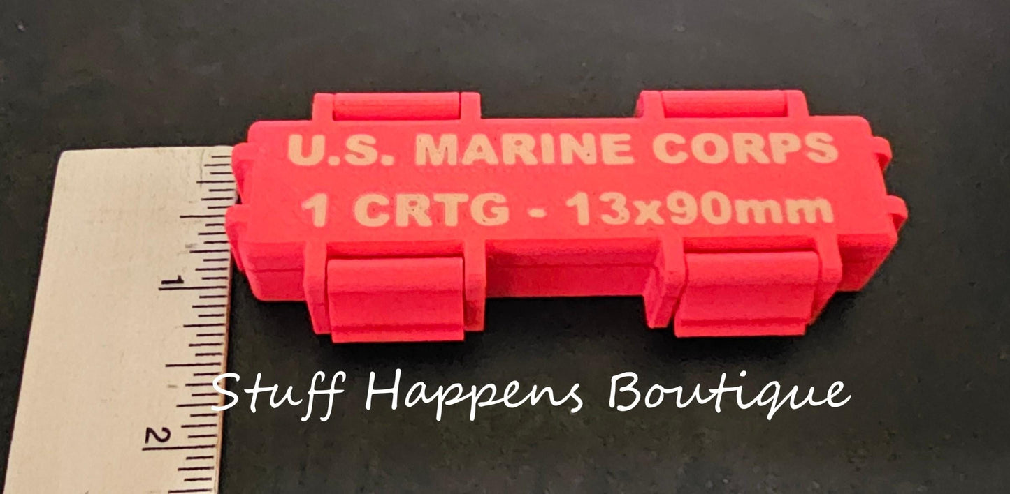 Red USMC Tactical Gum Ration Box - 3D Printed Box