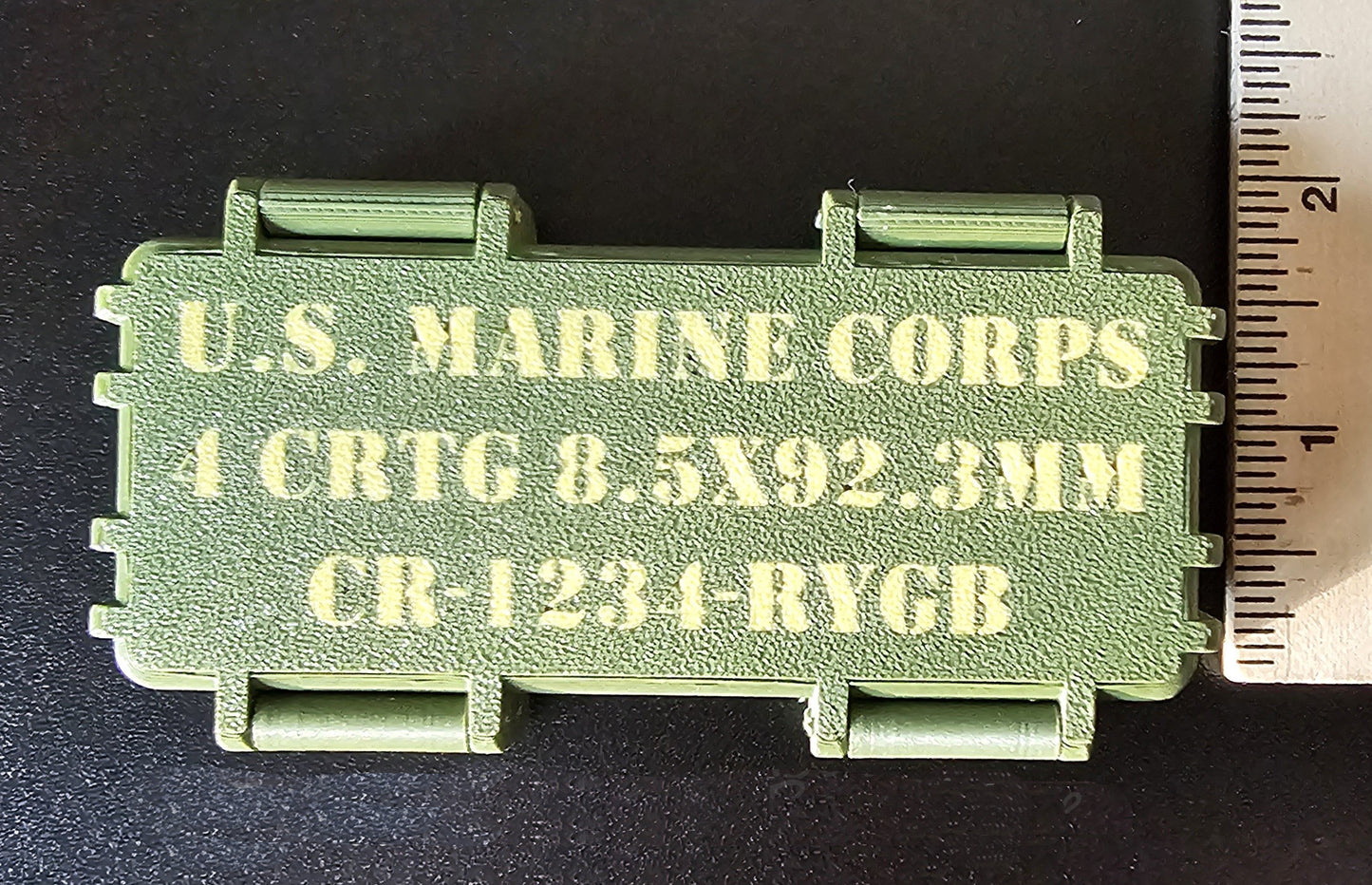 Marine Corps Tactical Ration Box - 3D Printed Box w/ Crayons OR Gum