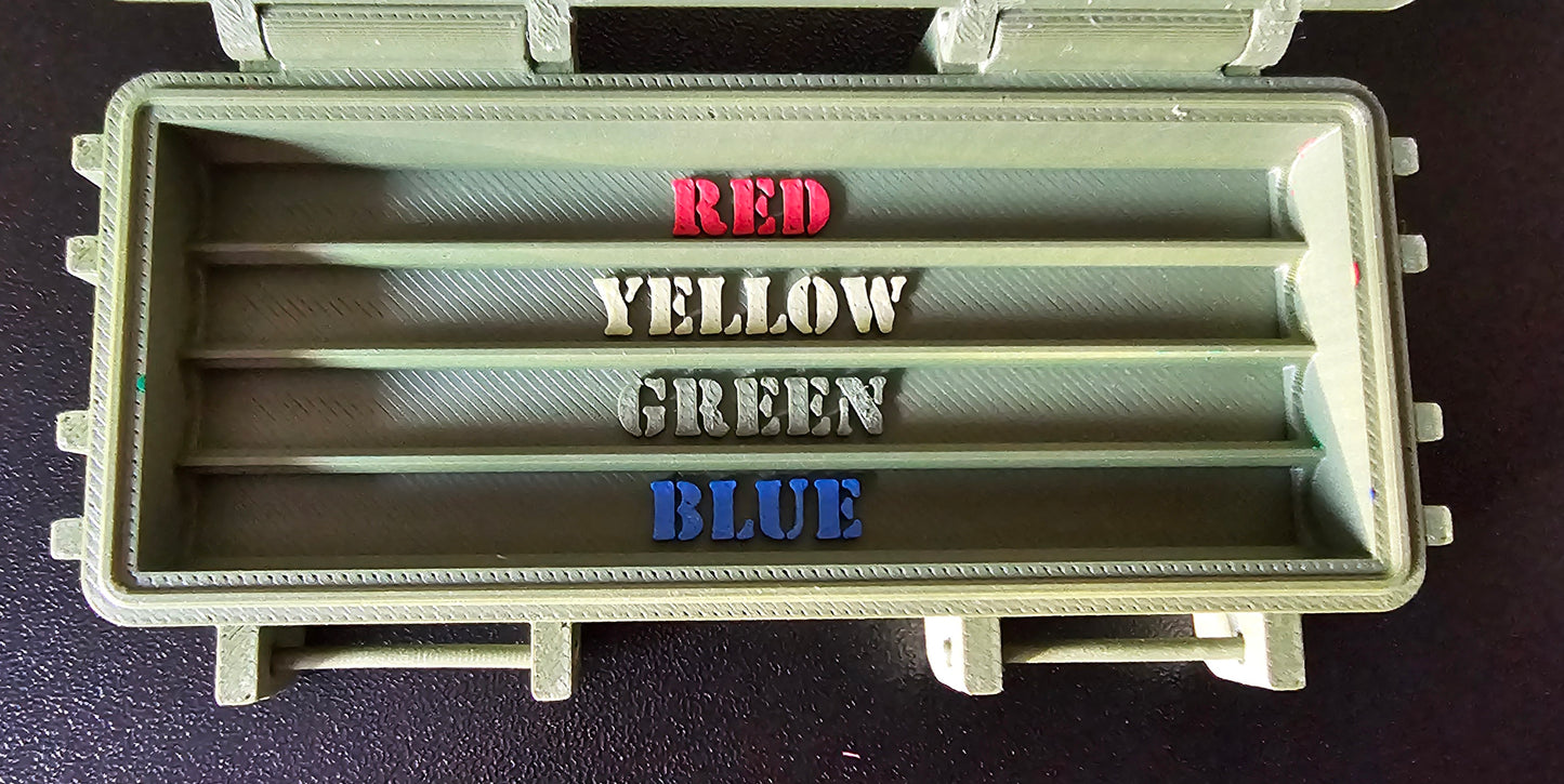 Customizable Marine Corps Tactical Ration Box - 3D Printed Box w/ Crayons