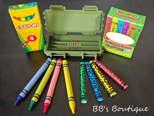 Marine Corps Tactical Ration Box - 3D Printed Box w/ Crayons OR Gum